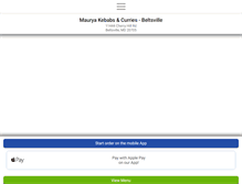 Tablet Screenshot of mauryakebabscurries.com